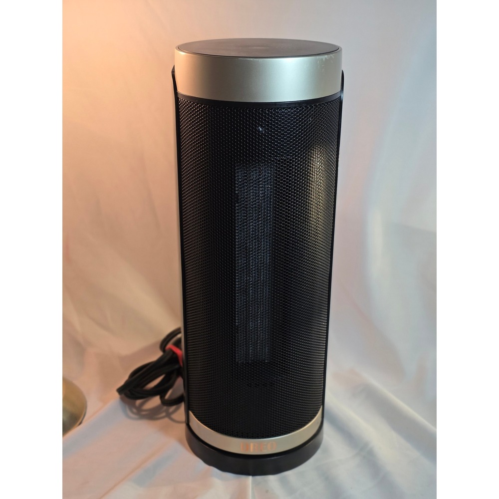 Dreo Space Heater Portable Electric Ceramic Tower Fan Oscillating Black Gold